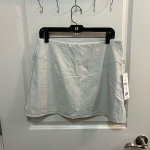 Harmony Balance Women's White Athletic Tennis Skirt Size Large Built in Shorts